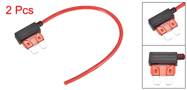 Uxcell 16 AWG Автомобильный Стандарт ATC/ATO держатель предохранителя для защиты автомобильной сигнализации gps автомобильный рекордер от короткого замыкания и перегрузки