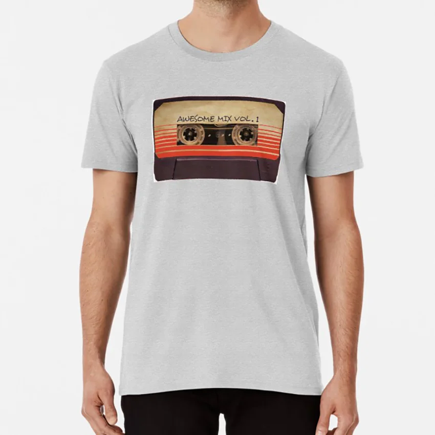 Awesome Mix Vol. 1 T shirt awesome mix vol 1 gotg comic Pattern Print T-Shirt Extra Large Asian Size S-5XL