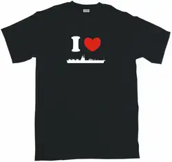 I Heart Love авианоситель Логотип Мужская Футболка выбрать размер S-3XL