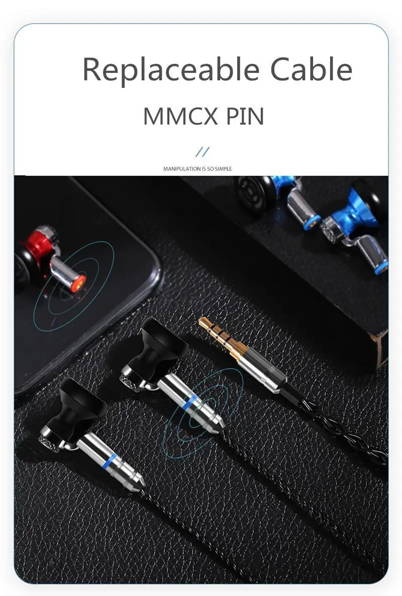 SENFER KP120 Плоские наушники HIFI тип ушной раковины Алмазный Мембранный блок Hifi музыкальный монитор MP3 Sport Fever MMCX сменный кабель