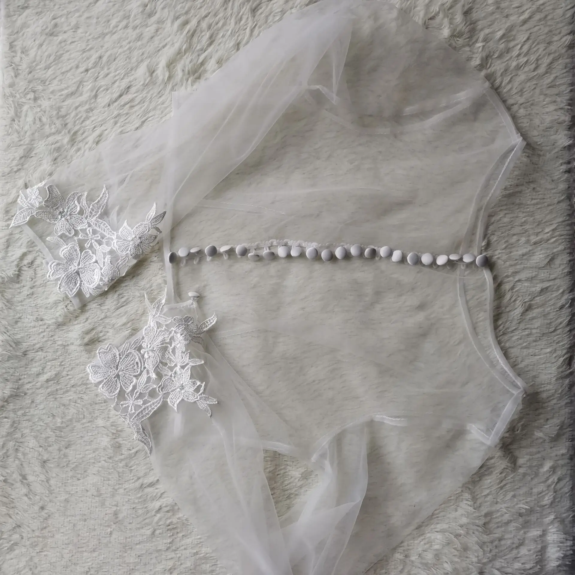 MYYBLE nueva llegada Sheer Lace boda Bolero chal Simple manga larga nupcial encaje chaquetas accesorios de boda