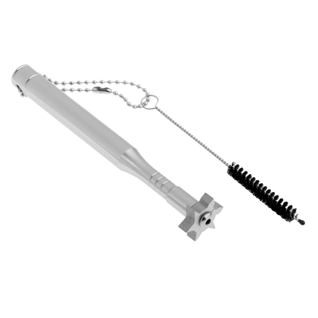 Golf Club Groove Sharpener & Brush Iron Wedge Regrooving Cleaning Tool for U / V / Square Grooved Golf Irons Wedges
