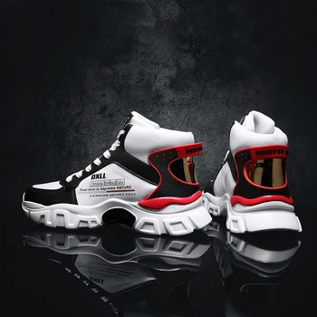 

2019 autumn new brand Korean version of the trend of wild men's high-top shoes tide shoes sneakers winter mens casual white