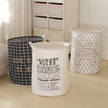 

Clothing Laundry Basket Bag Folding Laundry Basket Large Capacity Clothes Basket Storage Basket Cylinder Dirty Clothes Bag