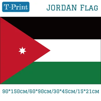 

10PCS Flag The Hashemite Kingdom of Jordan National Flag 90*150cm 60*90cm 15*21cm 40*60cm Car Flag For National Day