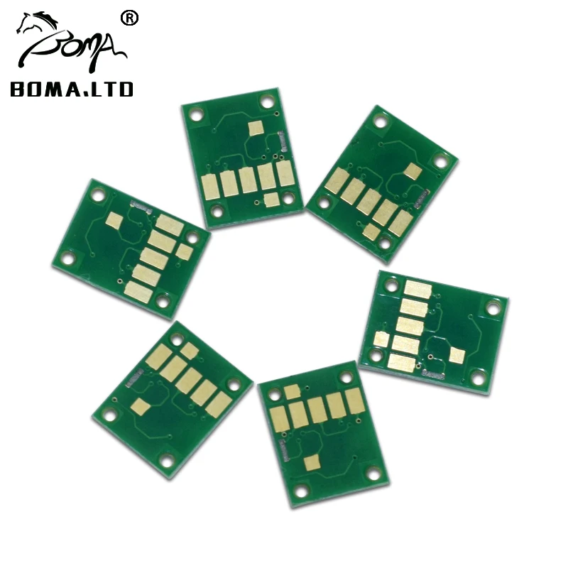 PGI380 PGI-380 CLI-381 заправка картриджа совместимый чип для Canon PIXUS TS6130 TS8530 TS7530 TS8130 принтер - Цвет: PGI-380 chip 6 color