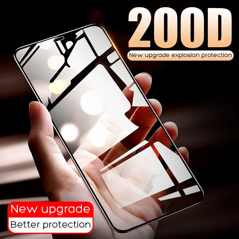 

200D Curved Edge Protective Glass on the For iPhone 7 8 6 6s Plus Tempered Screen Protector For iPhone 11 Pro X XR XS Max Glass
