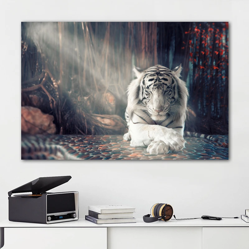 RELIABLI Арт холст картина тигр животные картинки для дома Wall ART Для Гостиная