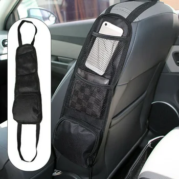 

Car Seat Side Back Storage Bag 600D Oxford Cloth& Mesh Cloth Multi-Pocket Hanging Bag Holder For Mobile Phone/ Wallet/ Key