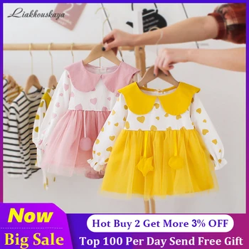 

2020 Spring Newborn Girl Dress Infant Baby White Dress Clothes Clothing Princess Party Dresses 1st Birthday Dress For Baby Girl