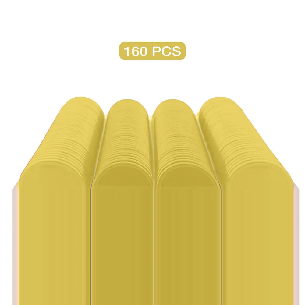 Yellow Plastic Poker Chips No Digital Denomination Chip Game Tokens 160Pcs Family Club Carnival Bingo Game Supplies - Цвет: Yellow