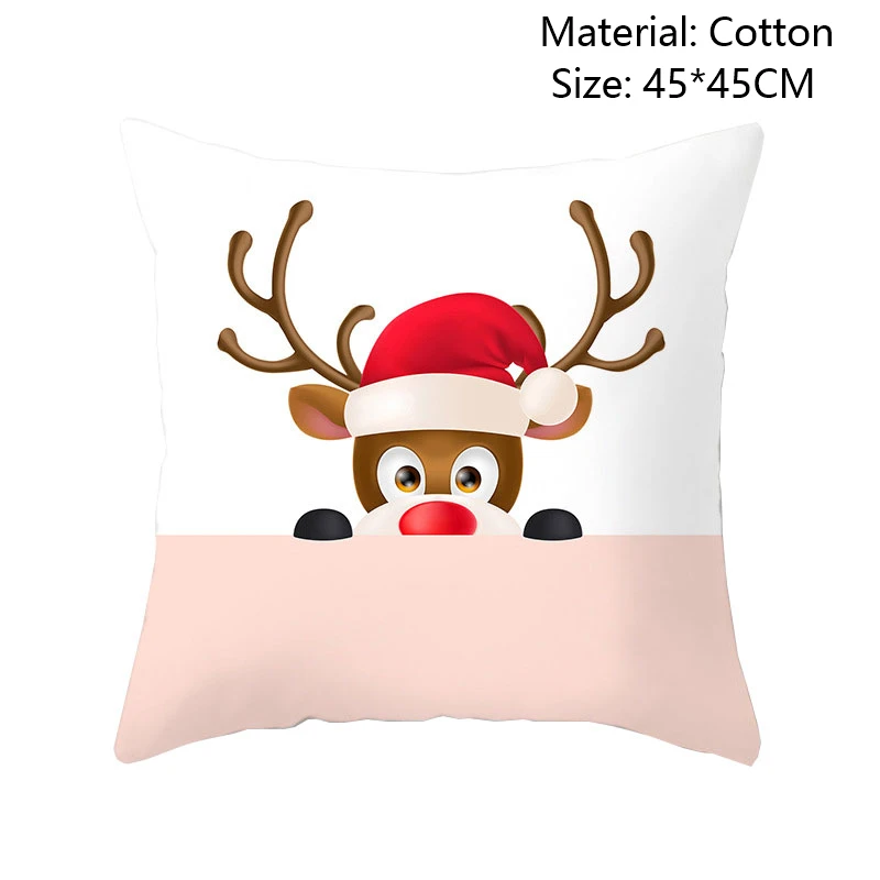 A33 45*45 см рождественские Чехлы для подушек украшения для дома Navidad Noel рождественские украшения Gfts наволочка счастливый год - Цвет: A33