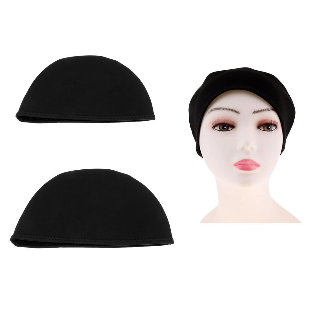 2Pcs Men Women 2mm Neoprene Beanie Hat, Cycling Surf Kayak Swim Walking Rafting Canoe Swimming Cap