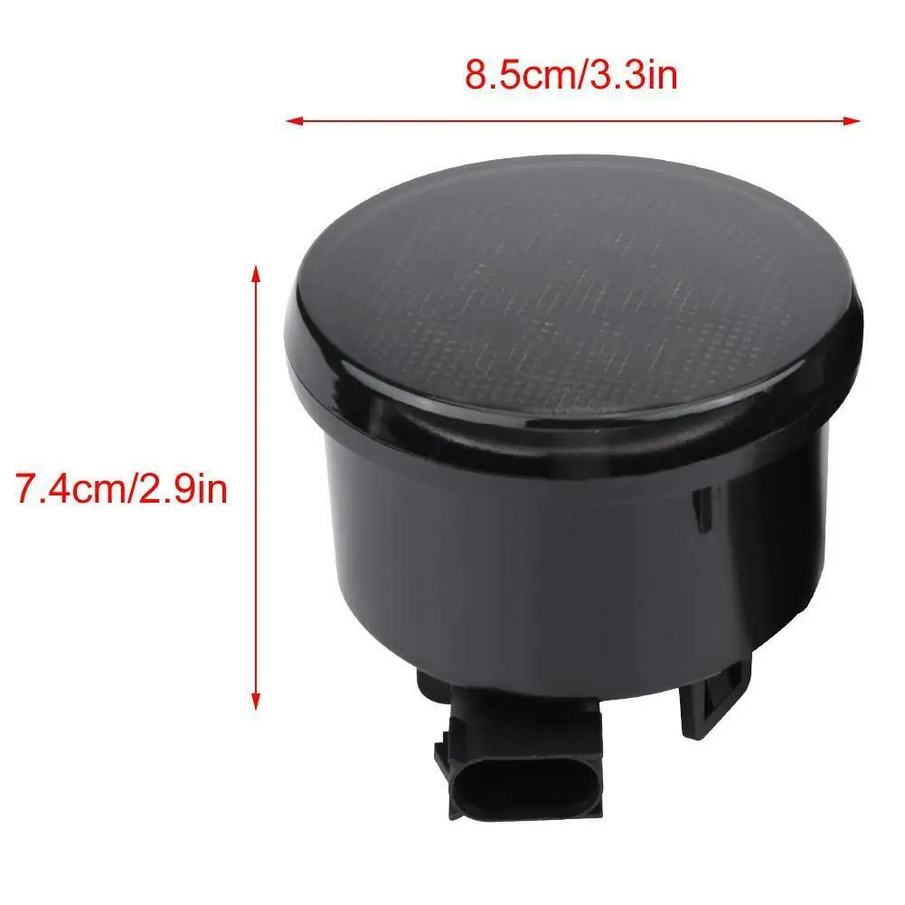 ABS 2pcs 8.5* 7.4cm Smoky LED Central Network Turn Signal Side Marker Light for Jeep Wrangler 09-17