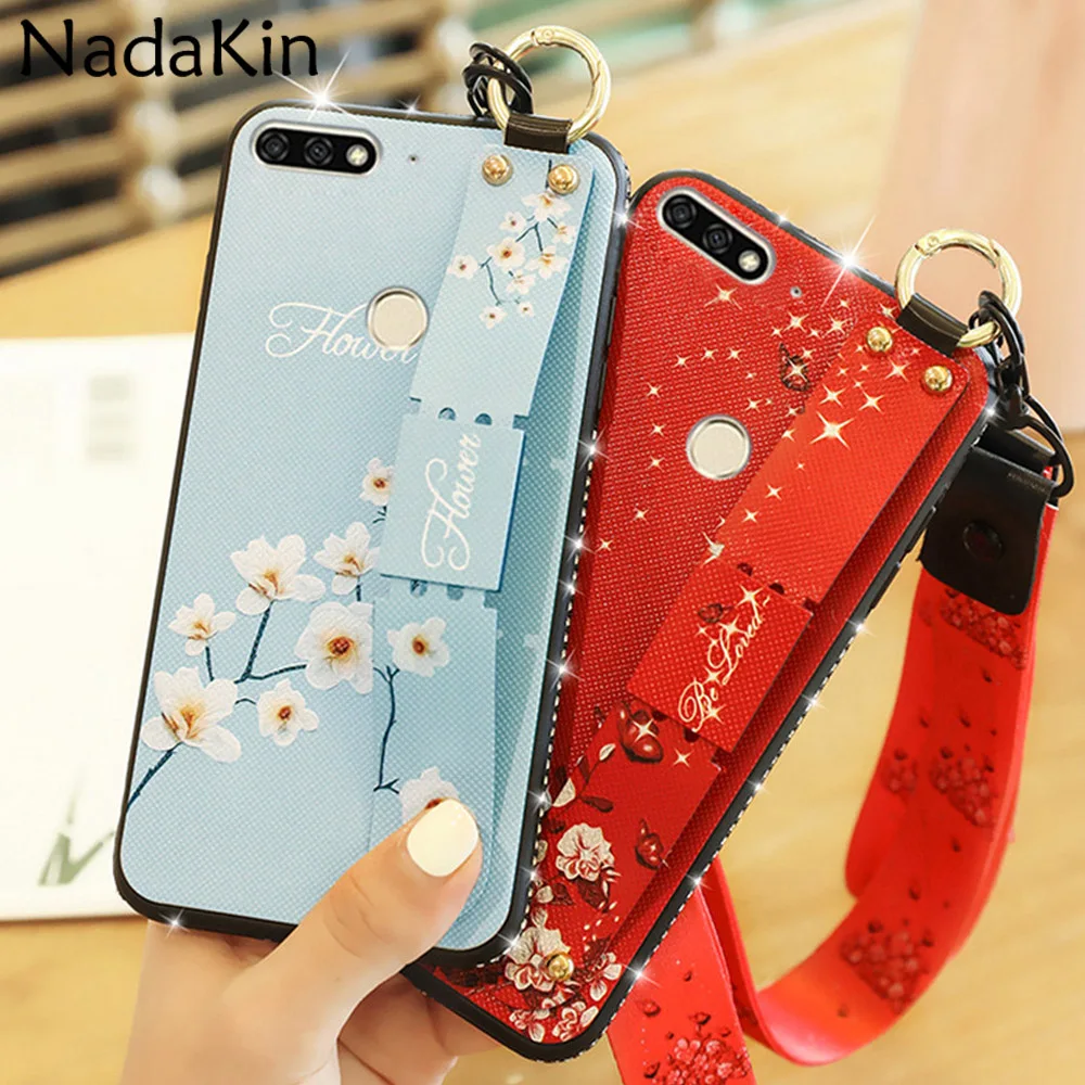 

Luxury Back Fabric Painted Diamond Bumper Fitted Shell Case for Huawei Honor 7X 7C 7S 7A Pro 8A 8X 8C 8S 9X Play 8 9 10 20 Lite