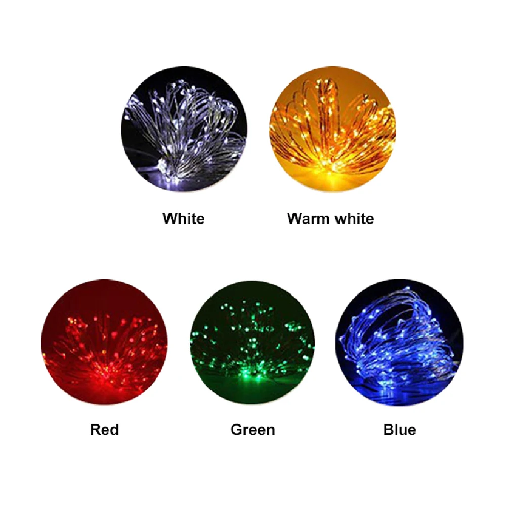 Led Fairy Lights Copper Wire String 1M 2M 3M Holiday Outdoor Lamp Garland Luces For Christmas Tree Wedding Party Decoration