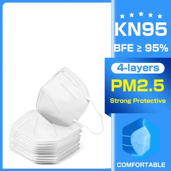 

NEW 4 Laye Mask protection Masks Disposable Face Masks Elastic Ear Loop Disposable Filter Safety Mask