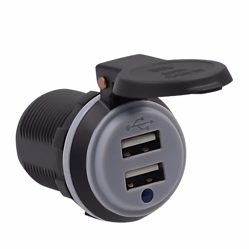 Автомобильное зарядное устройство с 2 USB портами 12 24 В 4 а/постоянный ток 22