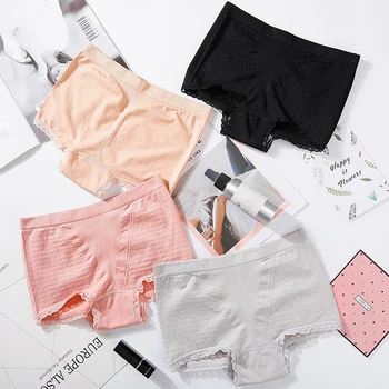 

Ladies Panties Warm Ovaries Lace Stitching Briefs Solid Color Briefs Seamless Lace Panties High Waist Hip Comfort Underwear