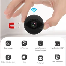 1080P Wifi мини-камера HD видео в режиме реального времени микро камера секретное ночное видение беспроводной IP пульт дистанционного управления маленькая Магнитная видеокамера Camara Espia