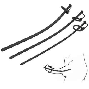 30/35cm silicone hollow in penis urethral plug sounding catheter insertion uretra male masturbator sexy toys for men sexshop 2