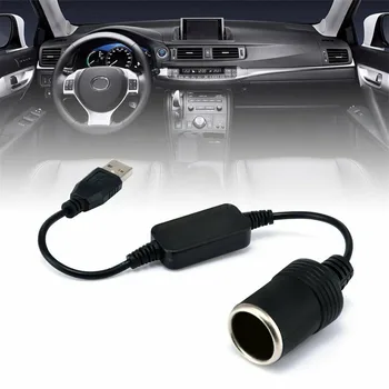 

USB Adapter Male To Female Converter 12V Car Cigarette Lighter Socket Plug Cable