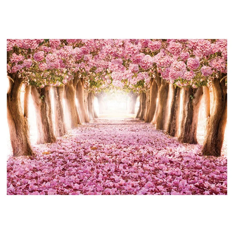 

Jigsaw Puzzle 1000 Pieces 42X27.9 cm Assembled Adult Jigsaw Puzzle Educational Toy Cherry Blossom Path
