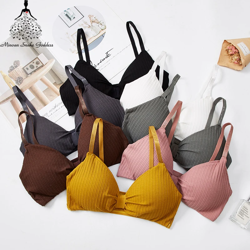  Push Up Bras For Women Underwear Wireless Bralette Triangle Cup Backless Lingerie Brassiere BH Sexy