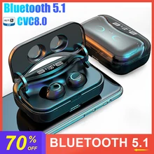 G08 TWS Bluetooth 5 1 Headphons Touch Control Wireless Earphon HiFi IPX7 Waterproof Earbuds Headset with 2500mAh Charging Box