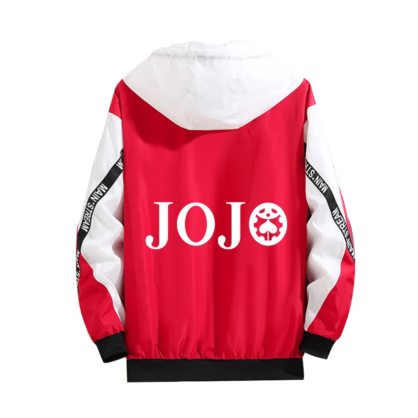 

Bizarre Adventure Cosplay Hoodie Role Jonathan Joestar Luminous Print Zipper Coat Camouflage Splicing Summer Thin Jacket