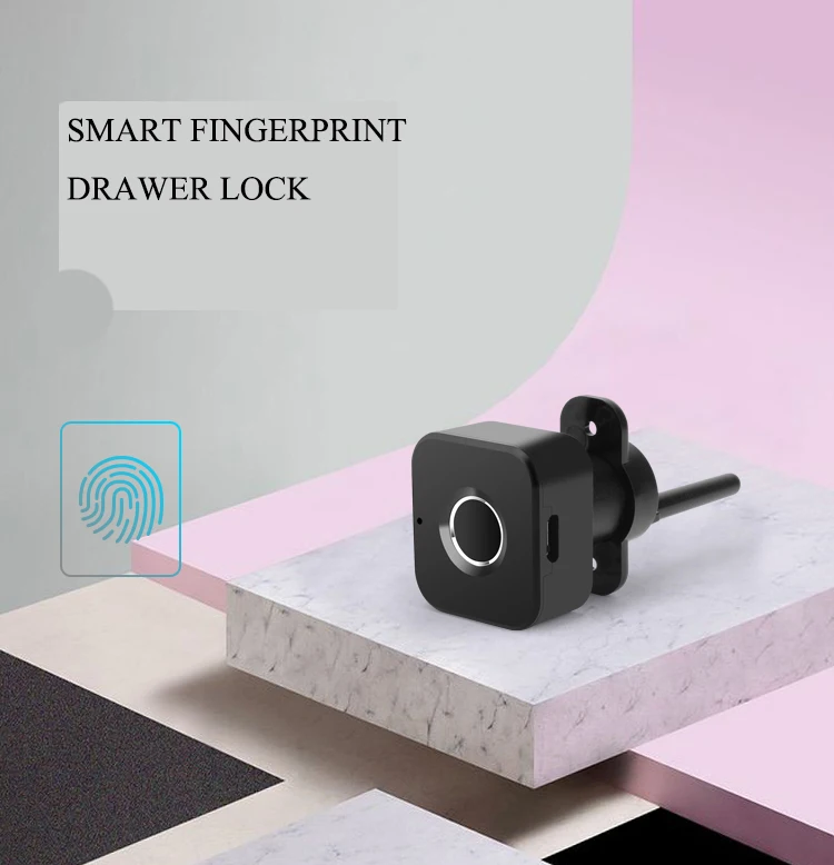 Smart Keyless Отпечатков пальцев безопасности Противоугонный шкаф биометрический замок электрический замок для офиса ящик картотечный шкаф разблокировка