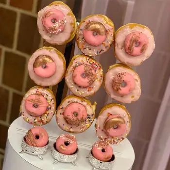 

Acrylic Doughnut Donut Display Stand Storage Rack Birthday Wedding Party Decor Durable Doughnut Holder For Kitchen Cake Shop