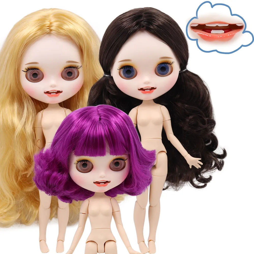 Кукла Blyth ICY DBS с открытым Ротом матовым лицом и бровью 1/6|Куклы| |