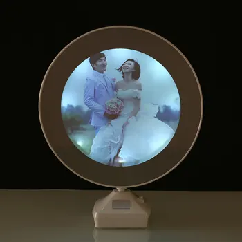 

Luminous Glowing Mirror Magical LED Photo Frame DC5V Multifunction White Home