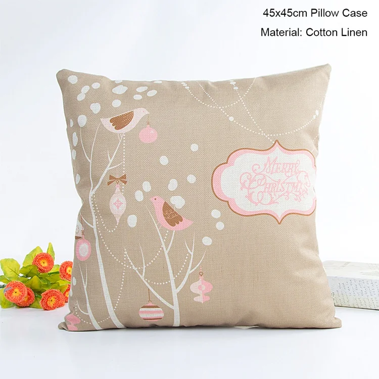 Pillow Case 9 Чехол для подушки с рождественским Рождеством, розовые подушки с Санта Клаусом для дивана, Рождественский чехол для подушки, рождественские украшения для дома, подарки - Цвет: Pillow Case 9