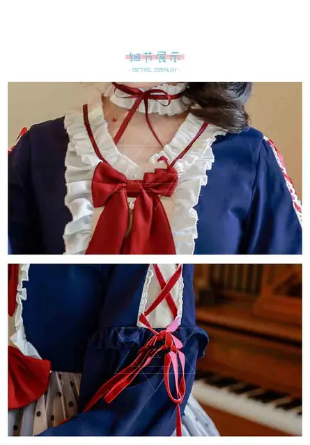 Мягкое платье лолиты с длинными рукавами для девочек японское