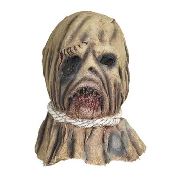 

Halloween Horrible Scarecrow Mask Ghastful Scary Realistic Monster Latex Mask Masquerade Party Cosplay Costumes Props