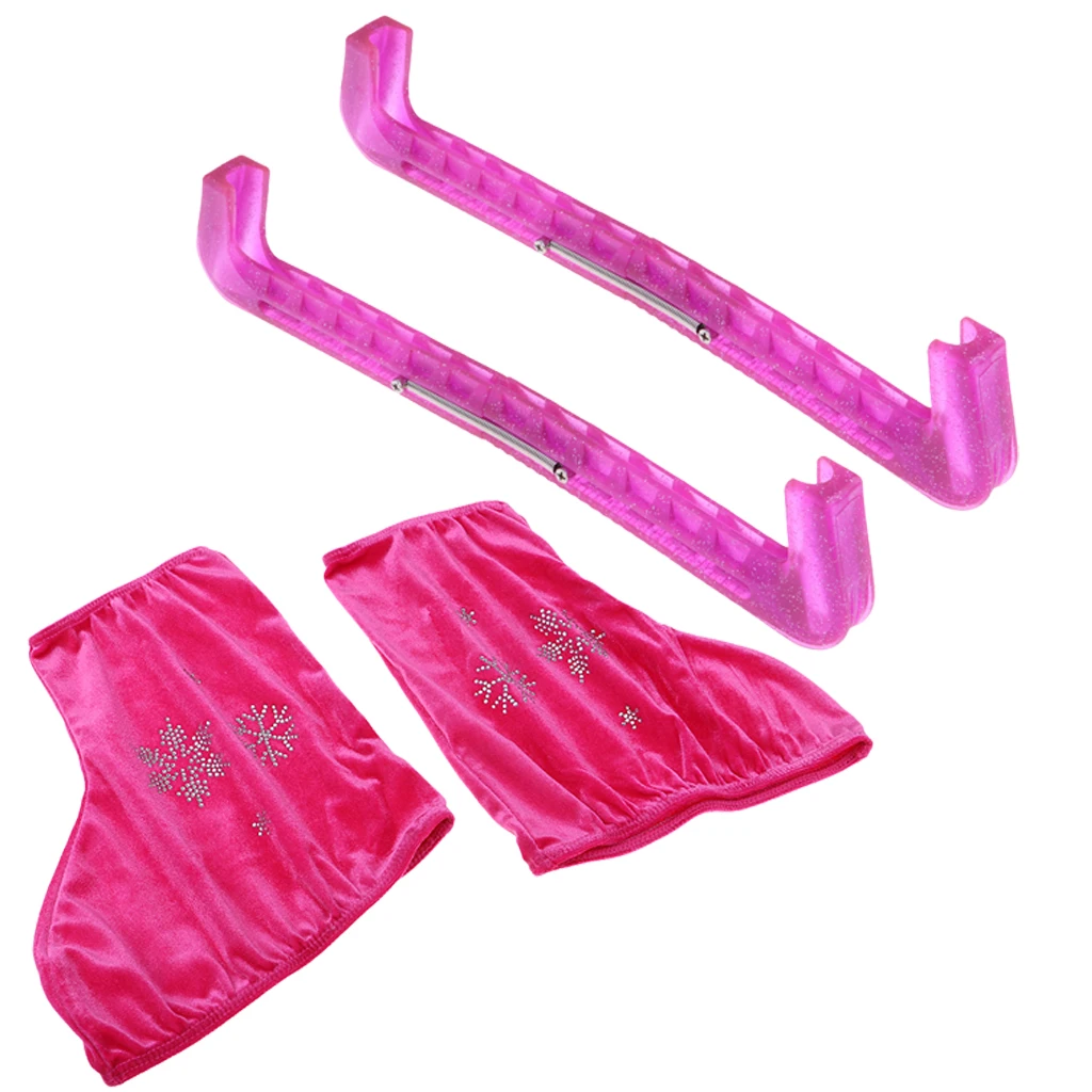 Fushia S Skate Guard Blade протектор с ботинками галоши для льда/фигуры/хоккейного катания - Цвет: Fushia S