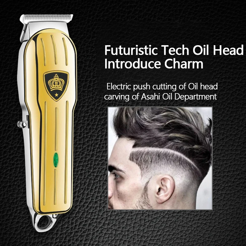 

SURKER SK-655 Retro Oil Head Electric Hair Clipper Rechargeable Mini Hair Trimmer Cutting Machine USB Beard Trimmer Razor Style