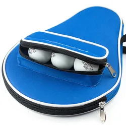 One Piece Professional Table Tennis Rackets Bat Bag Oxford Ping Pong Case Cover With Balls Bag 2 Colors 30x20.5cm