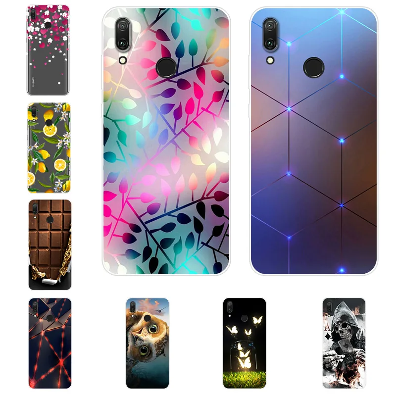 

For Huawei Y3 Y5 2017 Y5 Y9 2018 Y5 2019 Case Silicone Painted Soft Phone Cover For Huawei Y9 Prime Y9 Y7 Y6 2019 Case Fundas