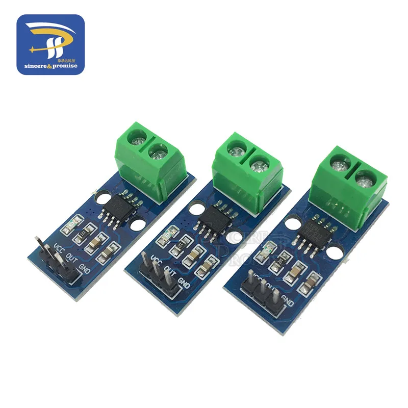 1 шт. 5A 20A 30A зал Текущий сенсор модуль ACS712 модель для arduino