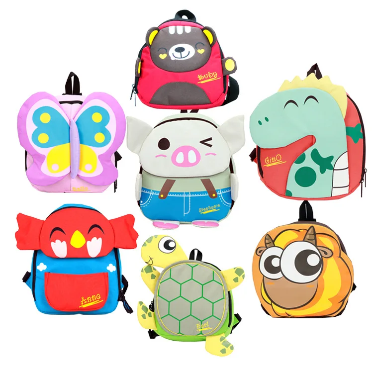 

Swiss Army Knife Kindergarten School Bag Men And Women Baby Butterfly Turtle Dinosaur Anti Lost CHILDREN'S School Bags Swk1001
