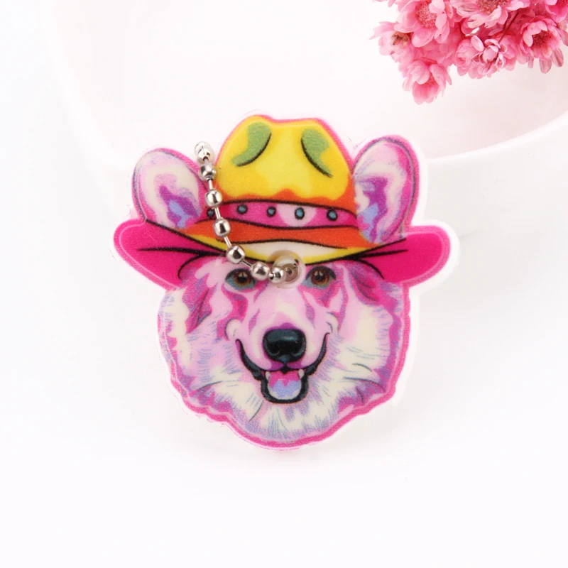 B08 Cartoon Anime Cute Key Cover Cap Silicone Mickey Stitch Bear Keychain Women Gift Owl Porte Clef Minne Key Chain - Цвет: B08