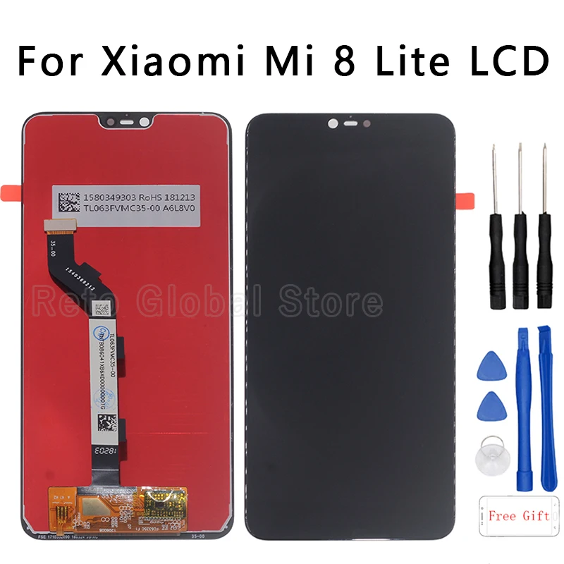 

6.26" LCD For Xiaomi Mi 8 lite/mi 8X LCD Display+Touch Screen Digitizer Assembly Replacement for Xiaomi mi 8 lite LCD Repair kit