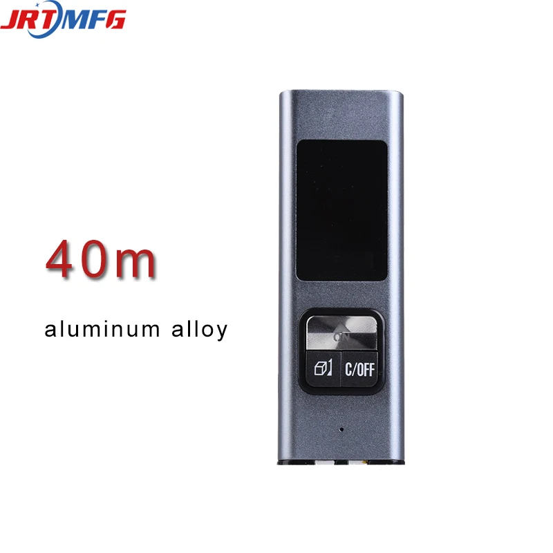 JRTMFG New Laser Rangefinder 40m Mini USB Aluminum Alloy Materia Laser Distance Meter Laser Tape Measure Range Finder  LA01