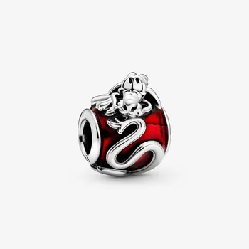 

2020 Spring New 925 Sterling Silver Beads Mulan Mushu Charms fit Original Pandora Bracelets Women DIY Jewelry