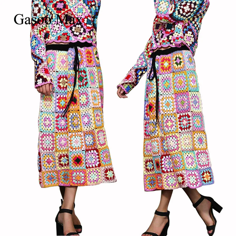 ^Cheap Popular Handmade Crochet Skirt Women Bohemia Hand hook Flower Skirt Summer Autumn Winter All Suitable Fashion Dress ^Cheap Popular Handmade Crochet Skirt Women Bohemia Hand hook Flower Skirt Summer Autumn Winter All Suitable Fashion Dress