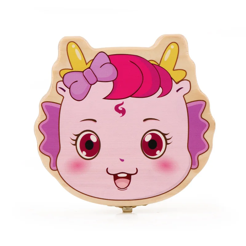 Color printing male and female teeth collection box fetal umbilical cord collection baby teeth memorial box baby teeth box