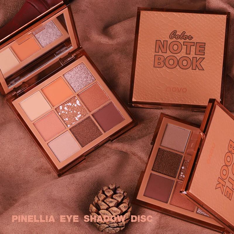 

Colorful Note Book Eye Shadow Nude Color Matte Glitter Sequins Shimmer Eyes Makeup Waterproof Long lasting Pigment Charming Eyes